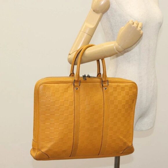 LOUIS VUITTON Damier Infini Porte Documents Voyage Bag N41218 LV Auth yk19348 - Picture 1 of 16